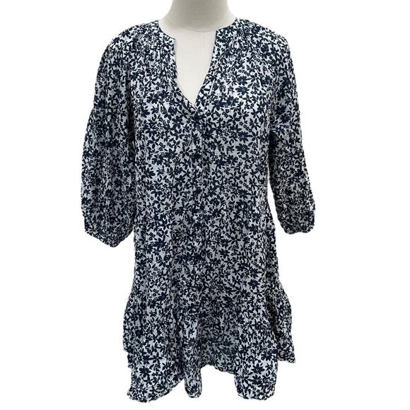 Apiece Apart Mitte Floral Poplin Mini Dress - Picture 2 of 7